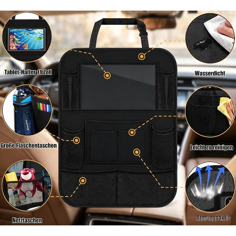 Tablet Cover Accessories - Органайзер для заднего сиденья автомобиля с