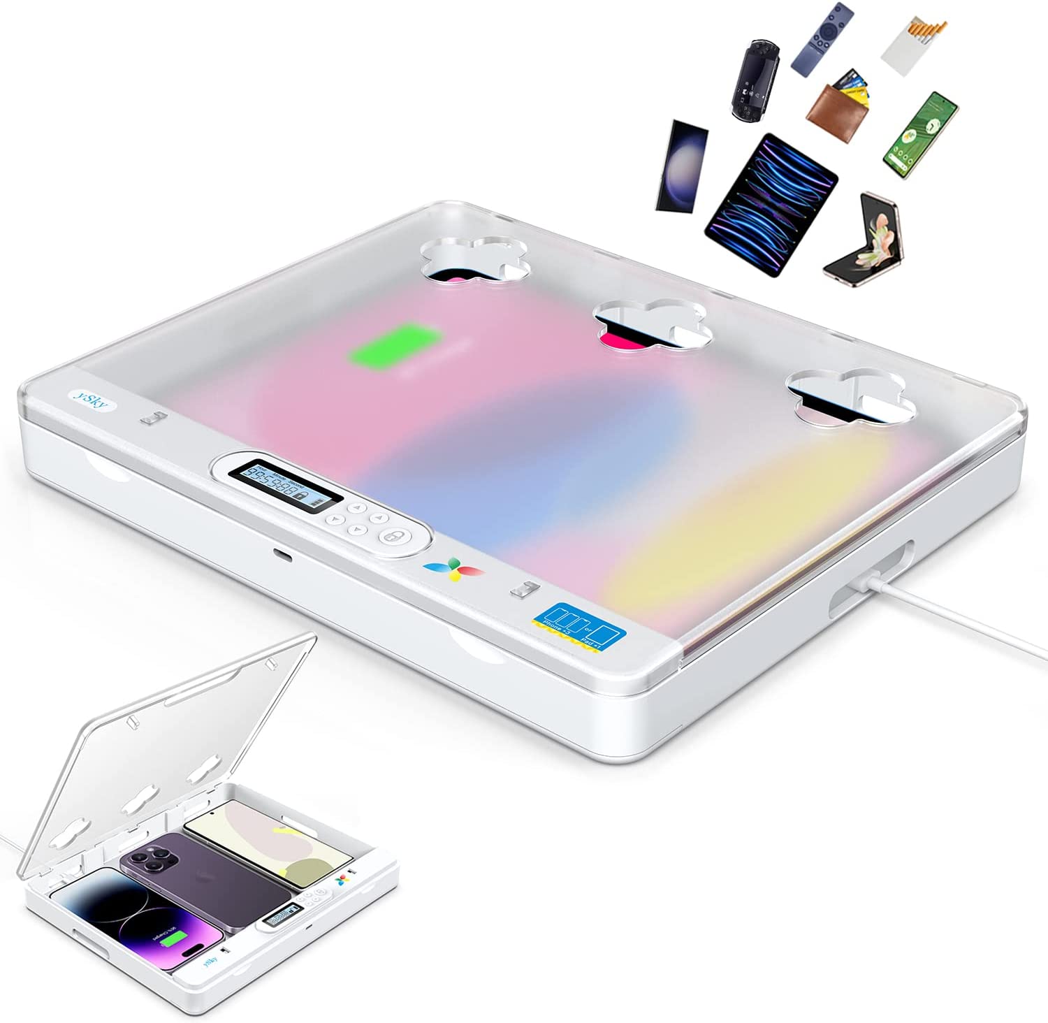 Toddler Tablet Accessories - Таймер-замок для iPad/iPhone/Портативный замок-бокс для планшета/складного